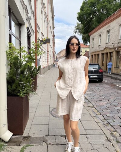 LINEN SUIT ,,SANDY SILENCE''