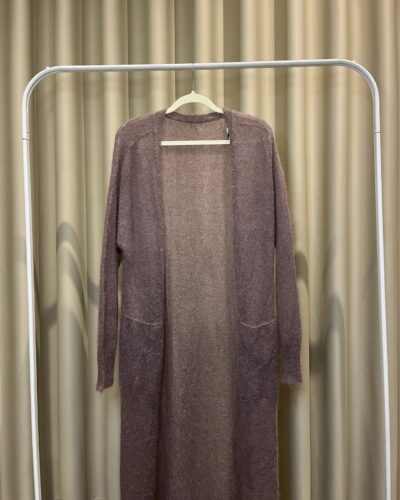 Long Sheer Brown Cardigan
