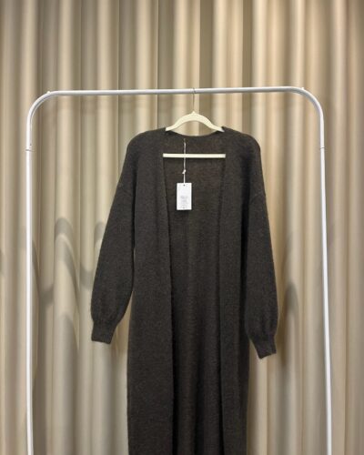 Long Moss Green Cardigan