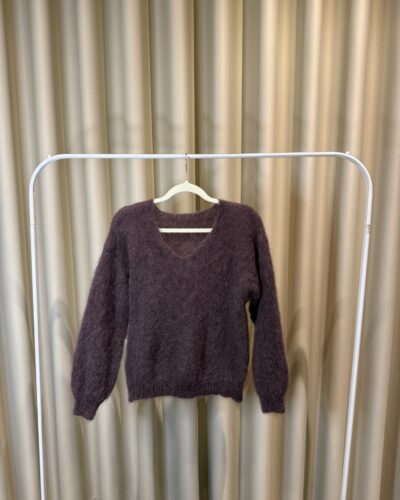 Brown V-neck Sweater