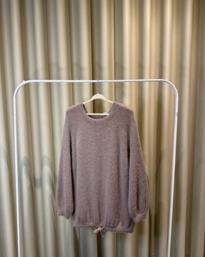 Long-line Brown Sweater