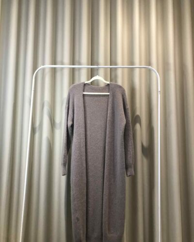 Long Taupe Cardigan