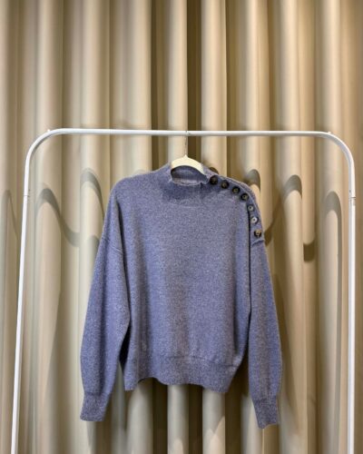 Light Blue with a Row of Buttons