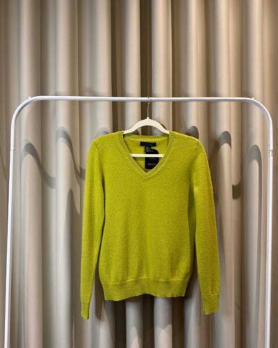 Lime V-Neck Sweater