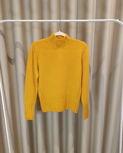 Yellow High-Neck Sweater